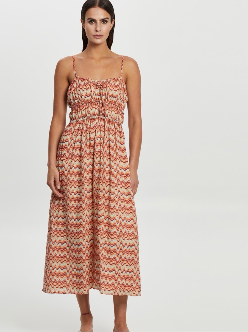 Faithfull the brand midi dress size 6